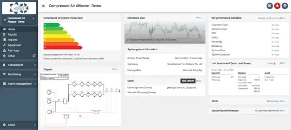 Data Acquisition Software - Dashboard